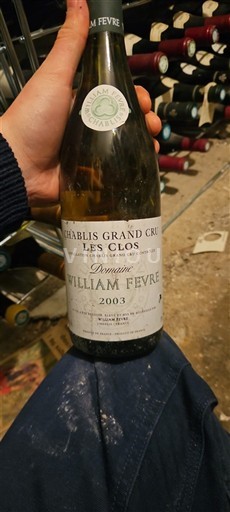 Burgundi Chablis Grand Cru Domaine William Fèvre Les Clos 2003