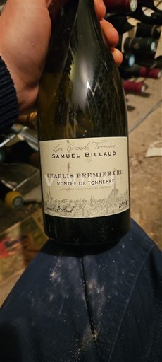 Burgundi Chablis Premier Cru Samuel Billaud Les Grands Terroirs Montée de Tonnerre 2019