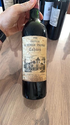 Sudoeste Cahors Château St Didier-Parnac 1988