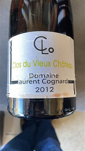 Bourgogne Montagny Premier Cru Domaine Laurent Cognard Clos du Vieux Château 2012