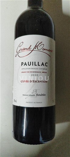 Bordeaux Pauillac Maison Johanis Boubée d'Exception 2020