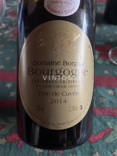 Borgogna Non specificato Domaine Borgnat Tête de 2014