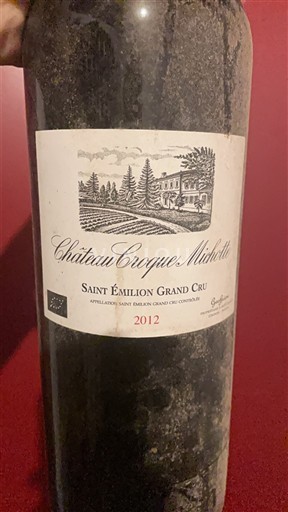 Bordeaux Saint-Émilion Grand Cru Château Croque Michotte 2012
