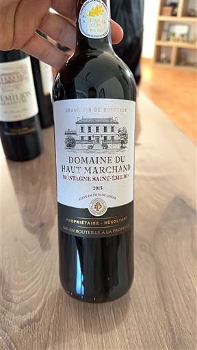 Bordeaux Montagne-saint-émilion Domaine Haut Marchand 2015