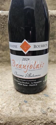 Beaujolais Domaine Bourbon Charme d'Automne 2024