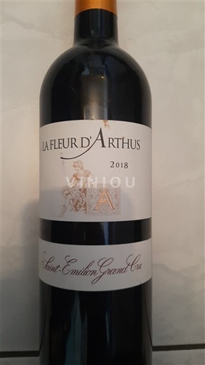 Viinit Rouge sec La Fleur d'Arthus 2018 Ranska Bordeaux Saint-Émilion Grand Cru AOC Grand Cru