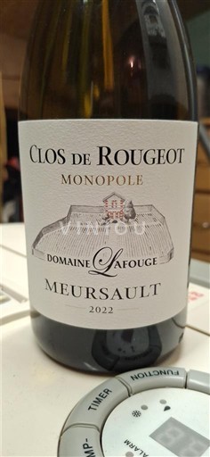 Burgund Meursault Domaine Lafouge Clos de Rougeot Monopole 2022