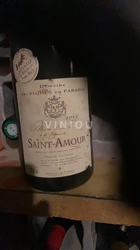 Beaujolais Thánh Tình Yêu Domaine S Vignes du Paradis Mon Amour la Divine 2012