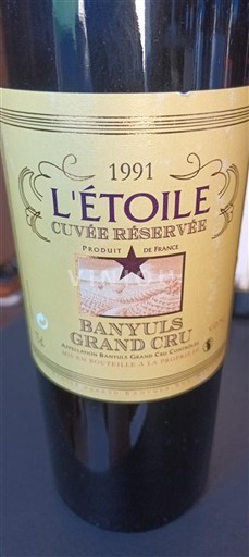 Roussillon Banyuls Grand Cru L'Étoile Réservée 1991