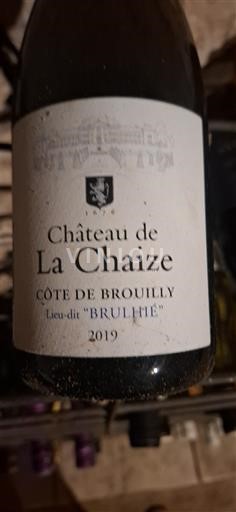 Beaujolais Côte-de-brouilly Château La Chaize Lieu-dit Brulhié 2019