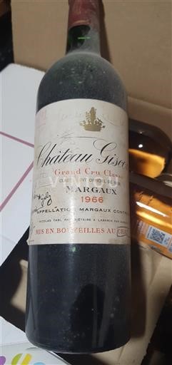 Bordeaux Margaux Grand Cru Château Giscours 1966