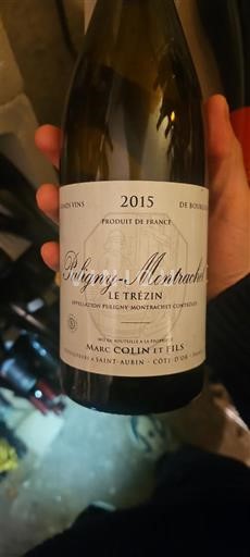 Bourgogne Puligny-montrachet Marc Colin et Fils Le Trézin 2015