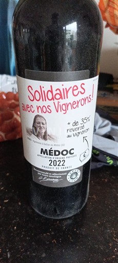 Bordeaux Médoc Solidaires avec nos Vignerons 2022