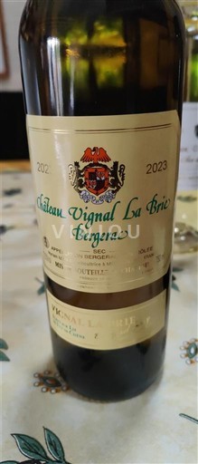 Tây Nam Bergerac Château Vignal La Brie Beregerac Blanc - fût de chêne 2023