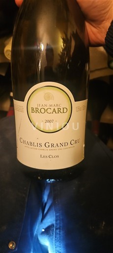 Burgundi Chablis Grand Cru Jean-Marc Brocard Les Clos 2007