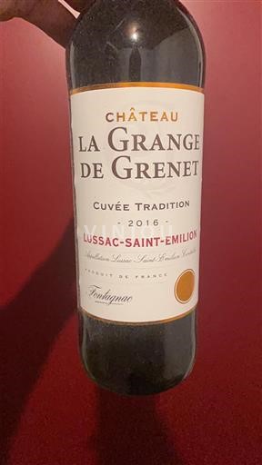 Bordeaux Lussac-Saint-Émilion Château La Grange de Grenet Tradition 2016