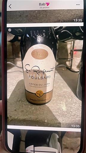 Jura Côtes du Jura Paul Benoit En Rougemont Senza annata