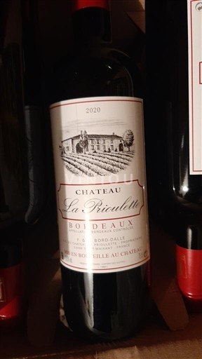 Bordeaux Château La Priolette 2020