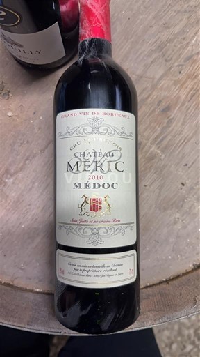 Bordéus Médoc Chateau meric 2010