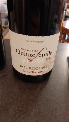 Burgundsko Domaine Quintefeuille Les 2 Terroirs 2022