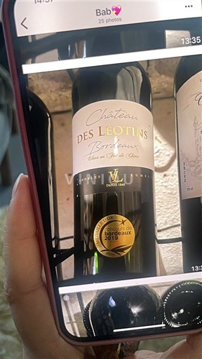 Bordeaux Château S Léotins 2018