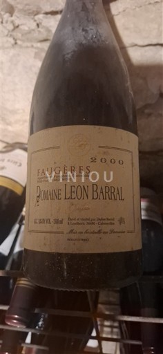 Langvedok Faugères Domaine Léon Barral 2000
