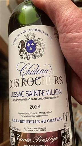Bordeaux Lussac-saint-émilion Château S Rochers Prestige 2024