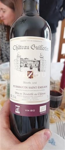 Burdeos Puisseguin-saint-émilion Château Guillotin 2016