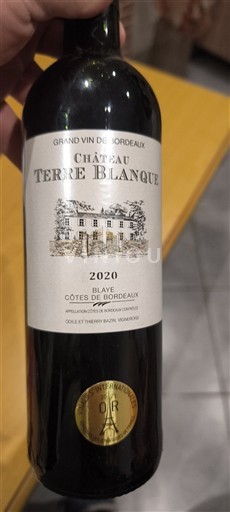 Bordeaux Blaye-Côtes-de-Bordeaux Château Terre Blanque 2020