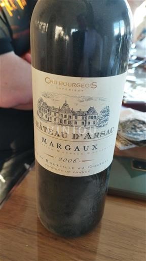 Bordeaux Margaux Château Arsac 2006