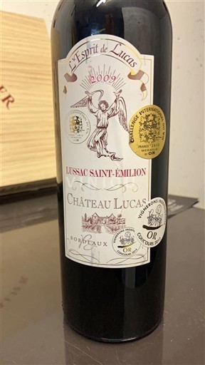 Bordeaux Lussac-Saint-Émilion Château Lucas L'Esprit de Lucas 2009