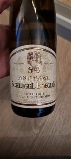 Alsacia Schlegel Boeglin Duo des Terroirs Sin añada