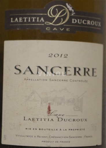 Údolí Loiry Sancerre Laetitia Ducroux 2012