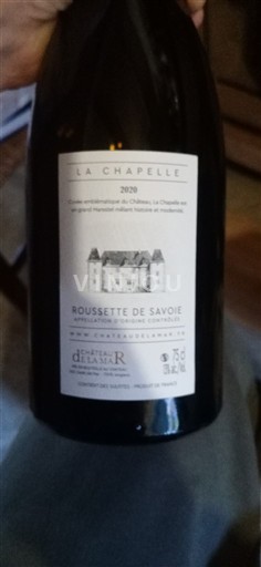 Saboya y Bugey Roussette de Saboya Château La Mar La Chapelle 2020