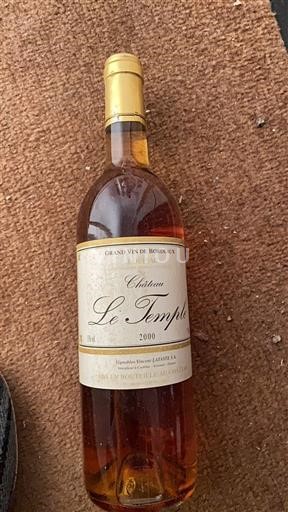 Bordeaux Loupiac Château Le Temple 2000