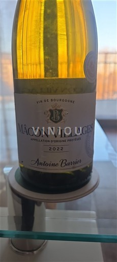 Burgundija Mâcon in Mâcon-villages Antoine Barrier 2022