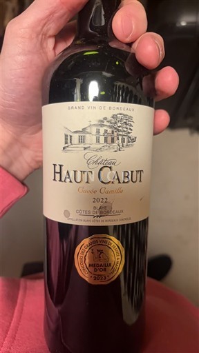 Bordeaux Côtes-de-Bordeaux Château Haut Cabut Camille 2022