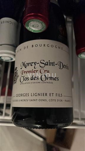 Borgonha Morey-Saint-Denis Premier Cru Georges Lignier et Fils Clos des Ormes 2021