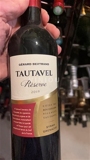 Rusijon Nespecificirano Gérard Bertrand Tautavel Réserve 2019