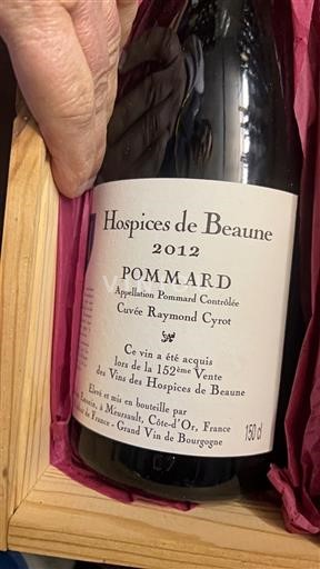 Burgundi Pommard Hospices de Beaune Raymond Cyrot 2012