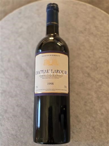 Burdeos Primeras Colinas de Burdeos Château Laroche 1998
