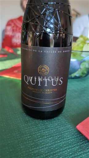 Rhônedalen Côtes du Rhône Vignobles de Christol Quitus Icke årgångsbetecknad