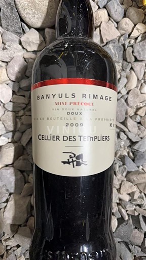Roussillon Banyuls Cellier des Templiers Banyuls Rimage Mise Précoce 2009