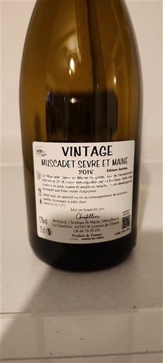 Loirevallei Muscadet-Sèvre-et-Maine Chatellier Vintage 2018