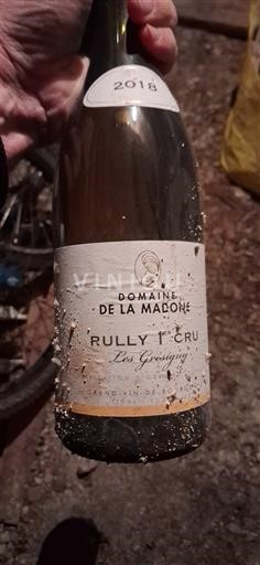 Burgund Rully Premier Cru Domaine La Madone Les Gresigny 2018
