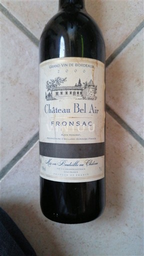 Burdeos Fronsac Château Bel Air 2000