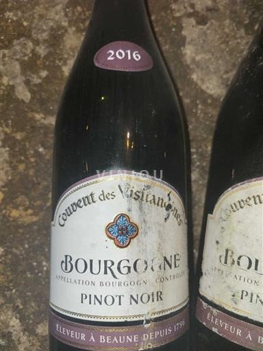Burgundsko Couvent des Visitandines Pinot noir 2016