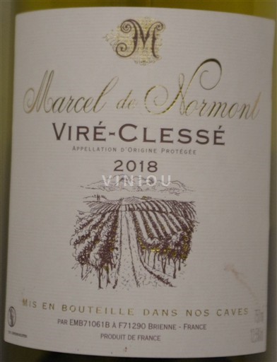 Bourgogne Viré-clessé Marcel de Normont 2018