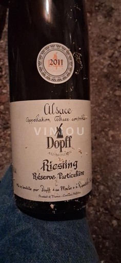 Alsasko Dopff au Moulin Riesling Réserve Particulière 2011