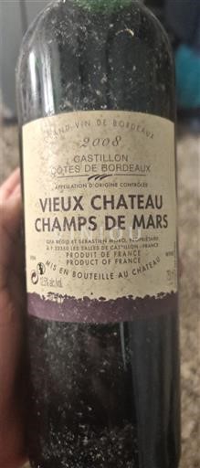 Bordeaux Castillon-côtes-de-bordeaux Château Vieux Château Champs de Mars 2008